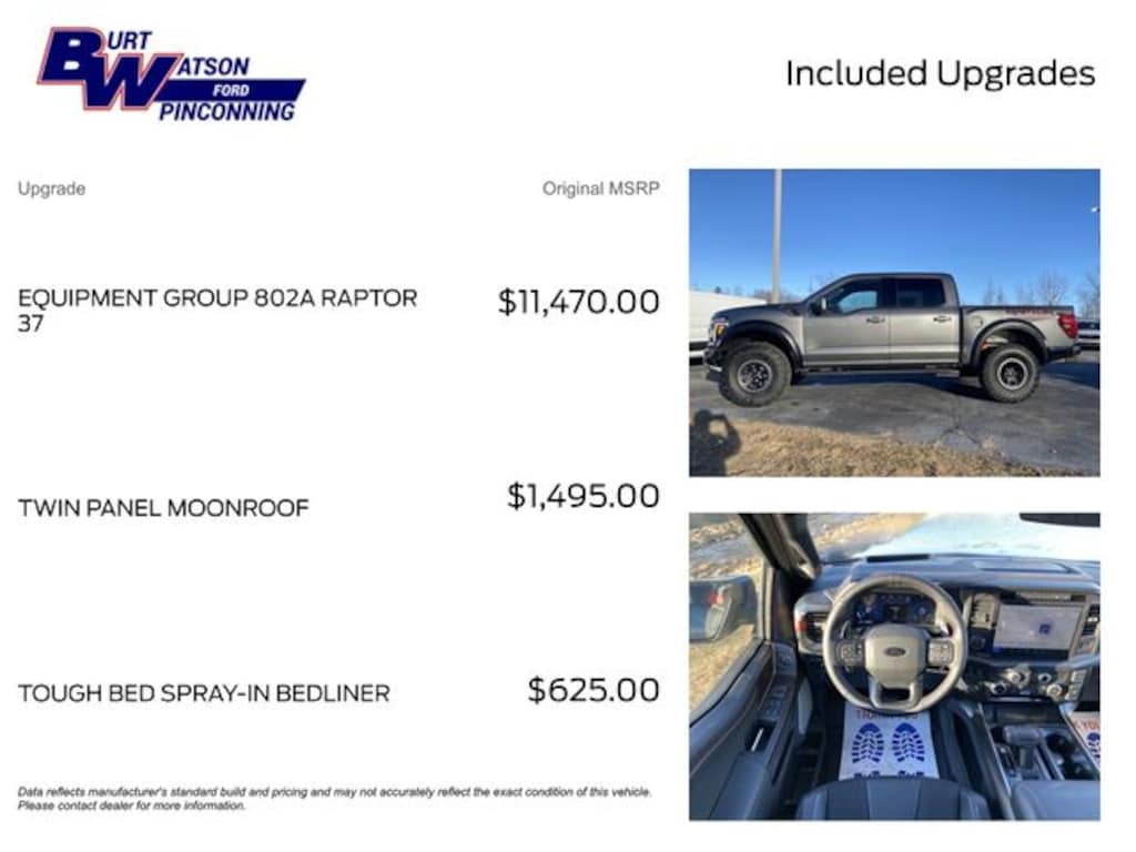 New 2026 Ford F-150 Raptor Truck SuperCrew Cab