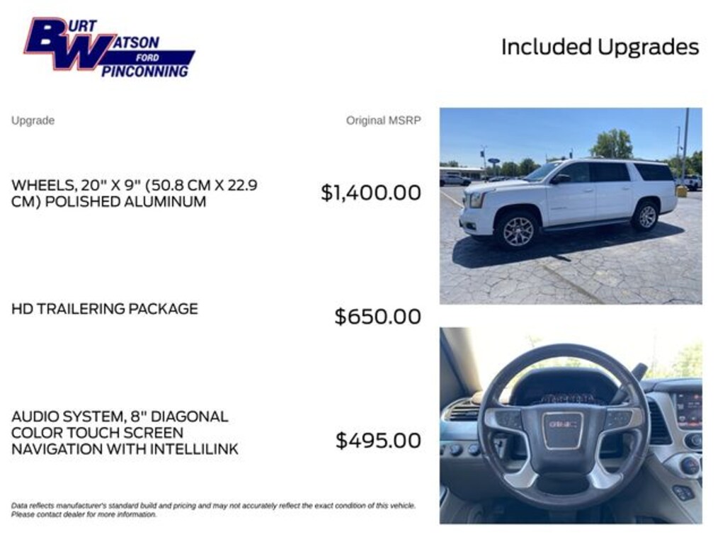 Used 2015 GMC Yukon XL SLT 1500 SUV