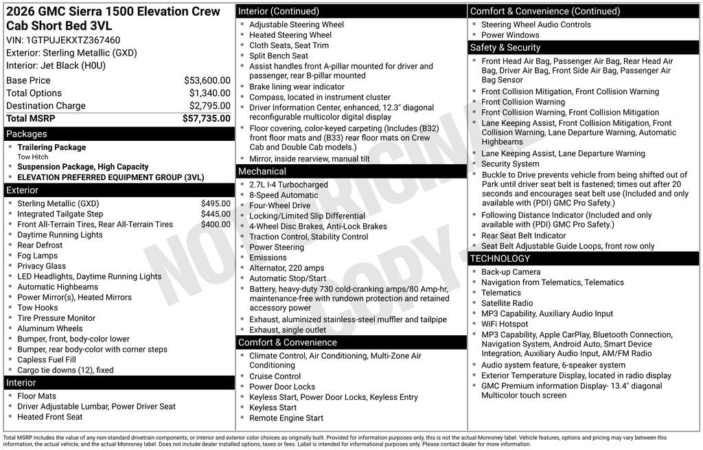 2026 GMC Sierra 1500 Elevation - Photo 2