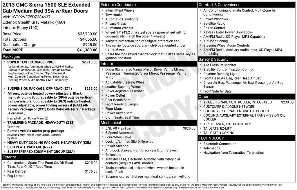 Used 2013 GMC Sierra 1500 SLE Truck Extended Cab