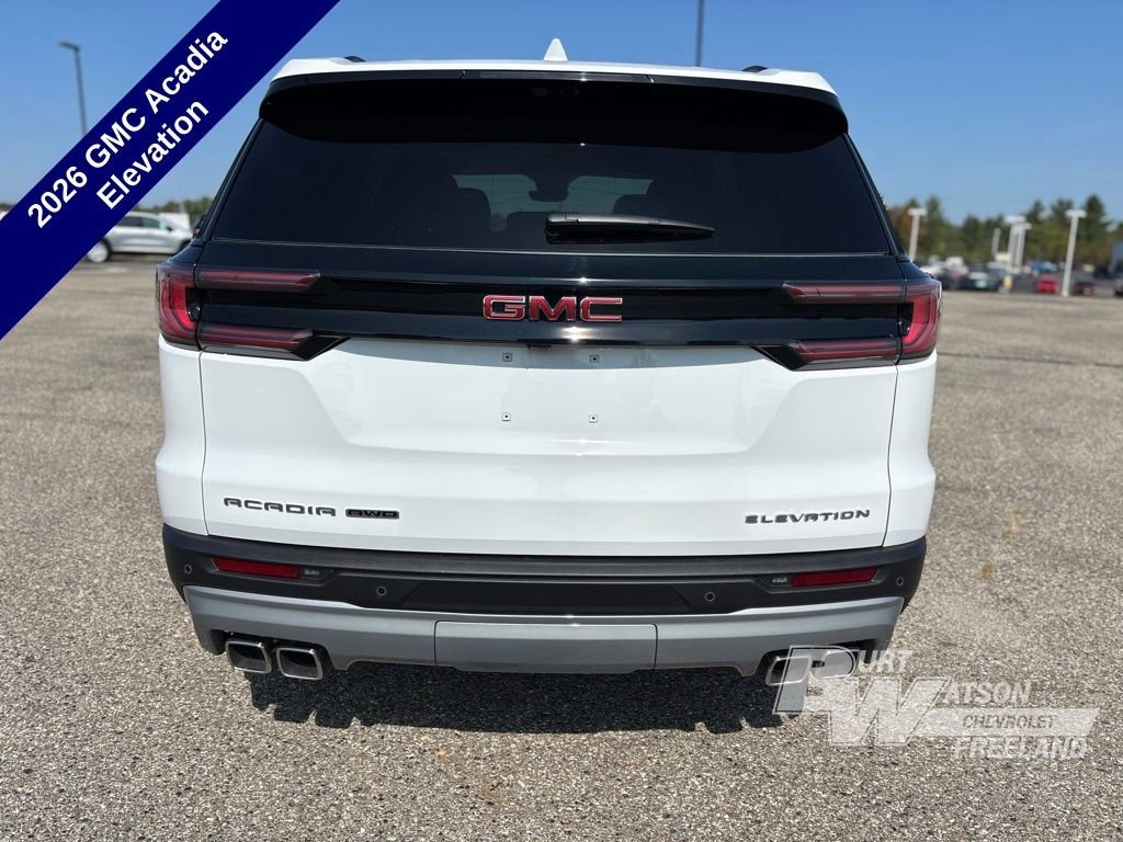New 2026 GMC Acadia Elevation SUV