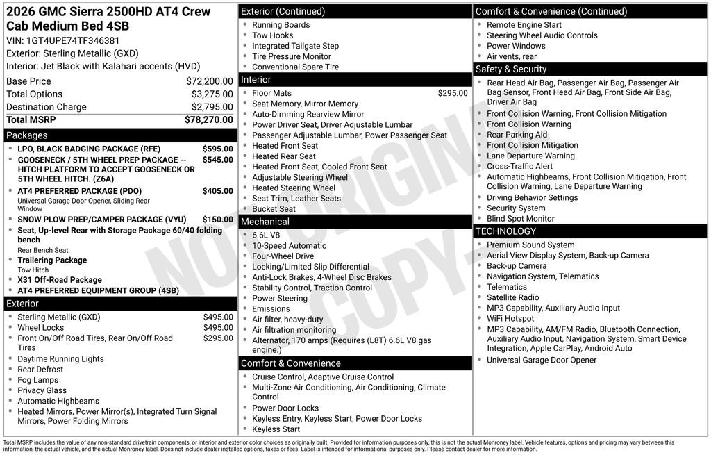 2026 GMC Sierra 2500HD AT4 - Photo 6