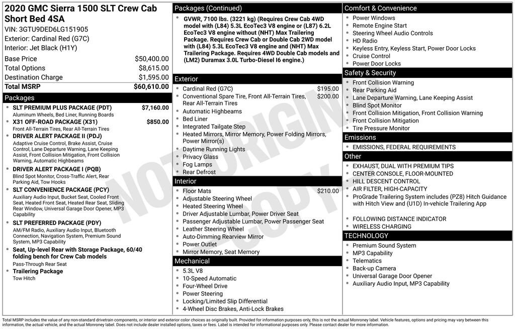 Used 2020 GMC Sierra 1500 SLT Truck Crew Cab