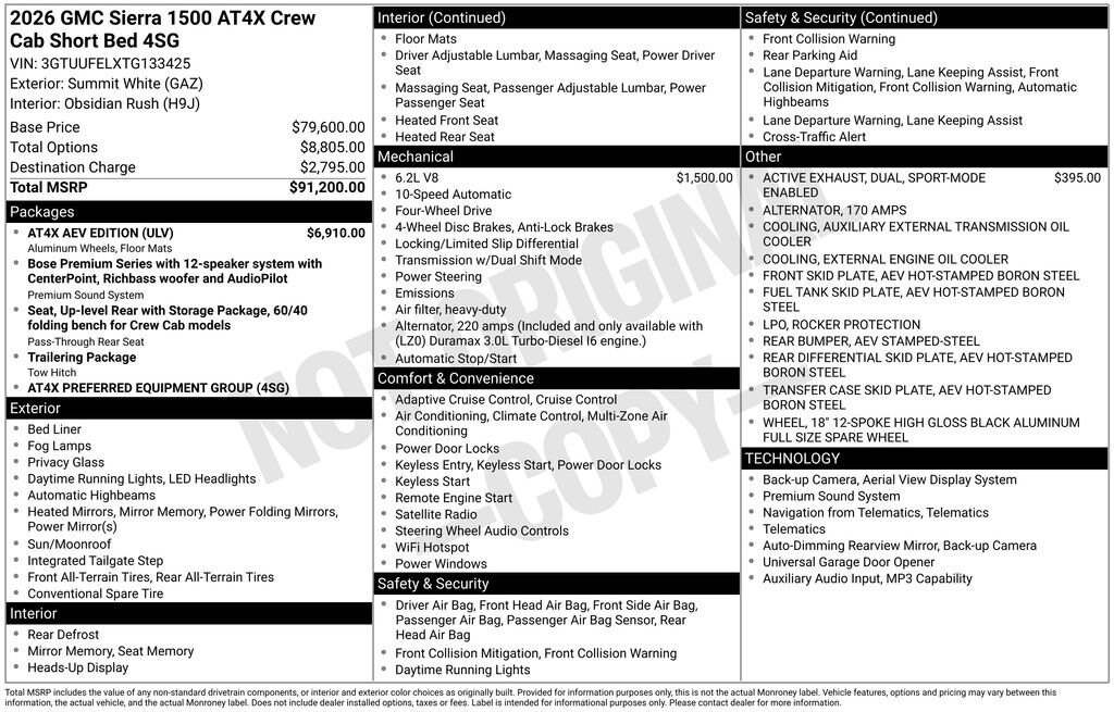 2026 GMC Sierra 1500 AT4X - Photo 2