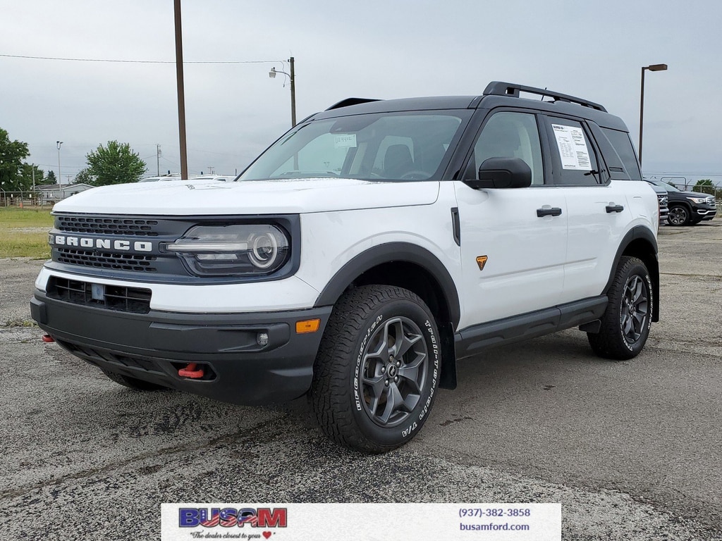 Used 2021 Ford Bronco Sport Badlands with VIN 3FMCR9D95MRB40126 for sale in Wilmington, OH