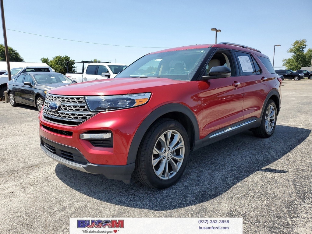 Used 2021 Ford Explorer Limited with VIN 1FMSK7FH2MGA87904 for sale in Wilmington, OH