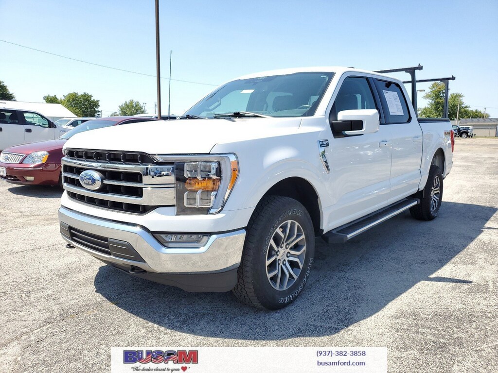 Used 2021 Ford F-150 Lariat with VIN 1FTFW1E51MFB95757 for sale in Wilmington, OH