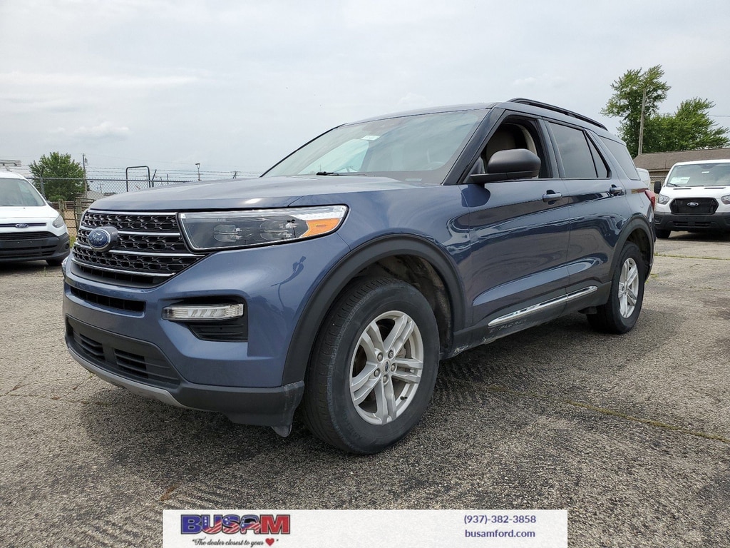 Used 2021 Ford Explorer XLT with VIN 1FMSK8DH7MGB78420 for sale in Wilmington, OH