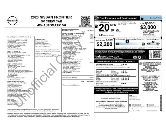 2023 Nissan Frontier SV - Photo 21