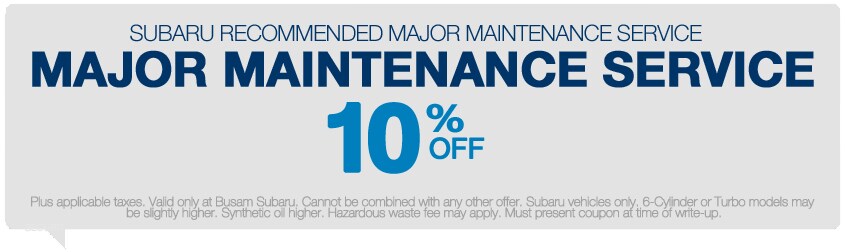 Cincinnati Subaru Service Coupons And Parts Specials Busam Subaru