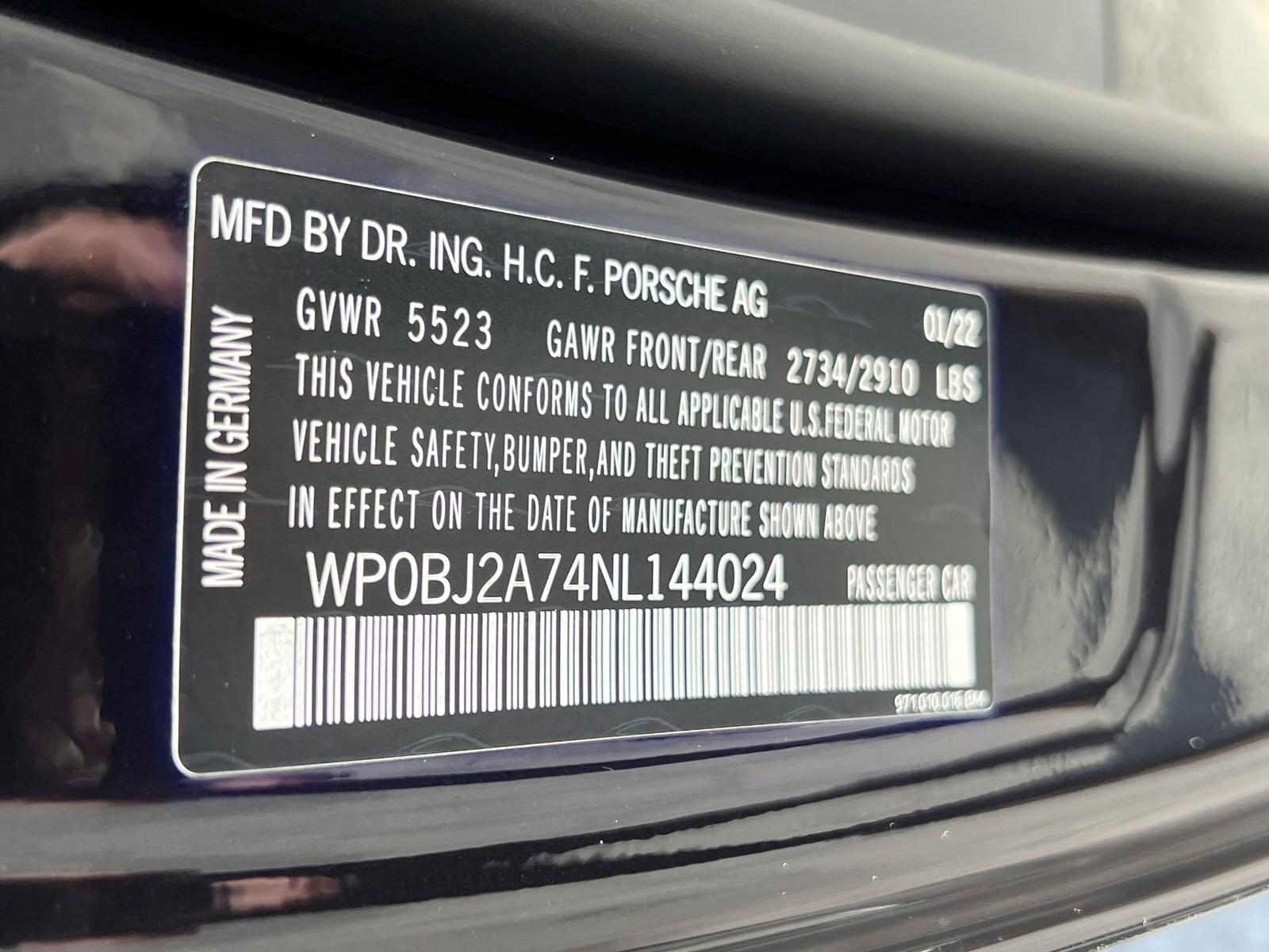 user_333b5c04ページ Pre-Owned 2022 Porsche Panamera For Sale at BMW of Columbus | VIN