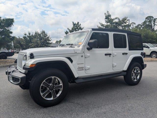 Certified 2020 Jeep Wrangler Unlimited Sahara with VIN 1C4HJXEN2LW166907 for sale in Beaufort, SC