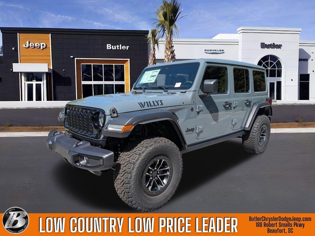 New 2025 Jeep Wrangler 4-DOOR WILLYS Sport Utility