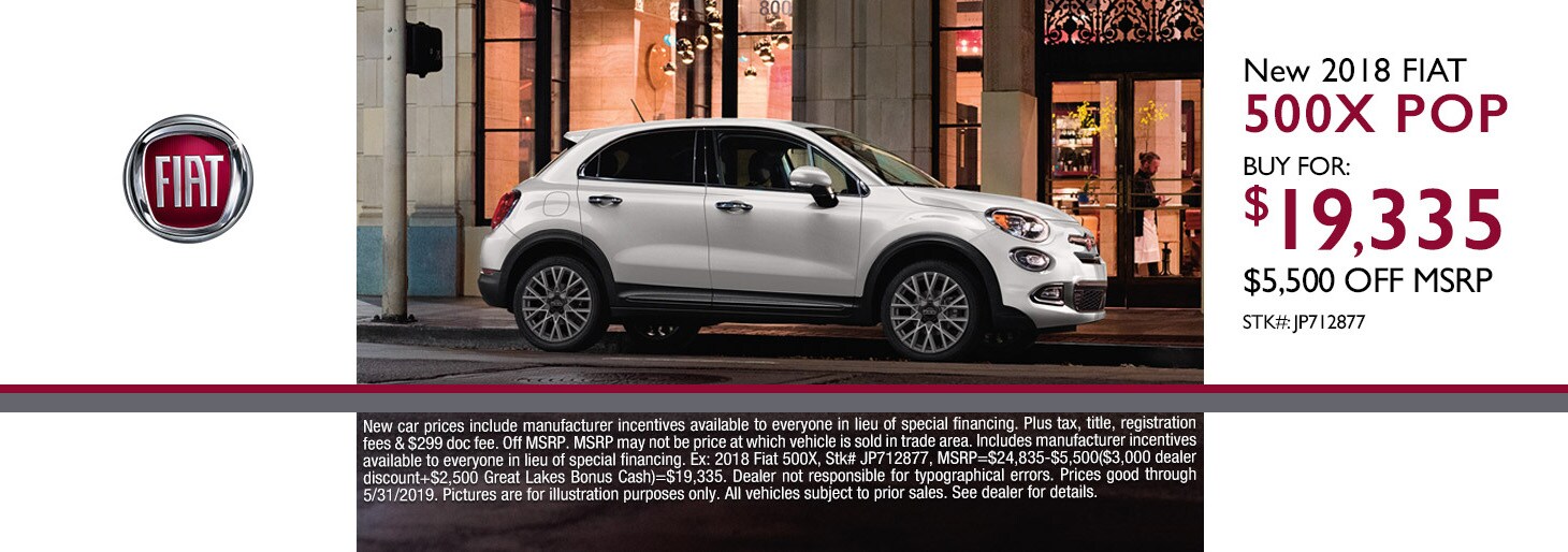 View Fiat 500x Inventory