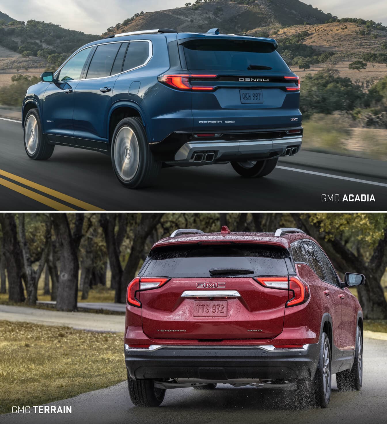 Comparing GMC Acadia vs. GMC Terrain Trims