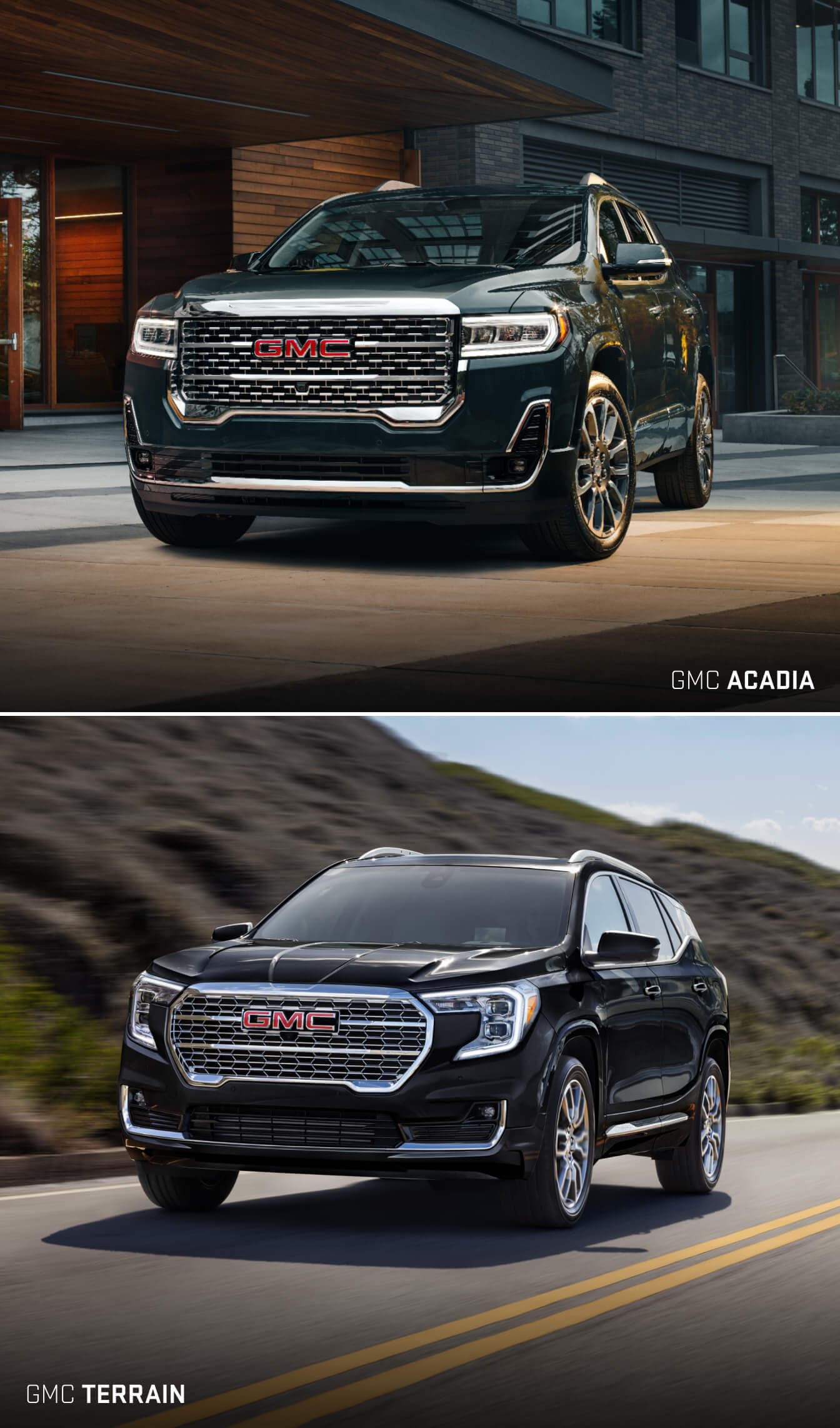 GMC Acadia vs. Terrain Specs & Performance