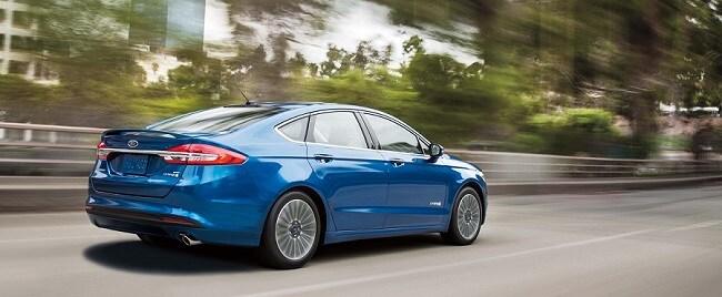 2018 Ford Fusion in Lightning Blue