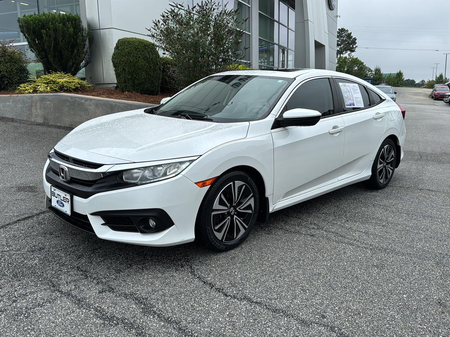 Used 2017 Honda Civic EX-T with VIN 19XFC1F32HE031679 for sale in Milledgeville, GA