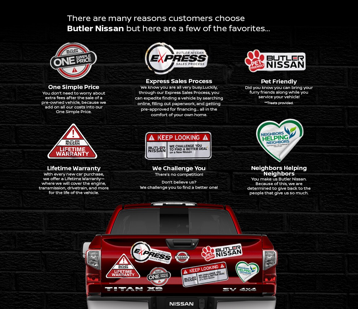 Why Choose Us Butler Nissan