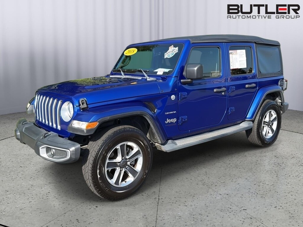 Used 2018 Jeep Wrangler Unlimited Sahara 4x4 SUV