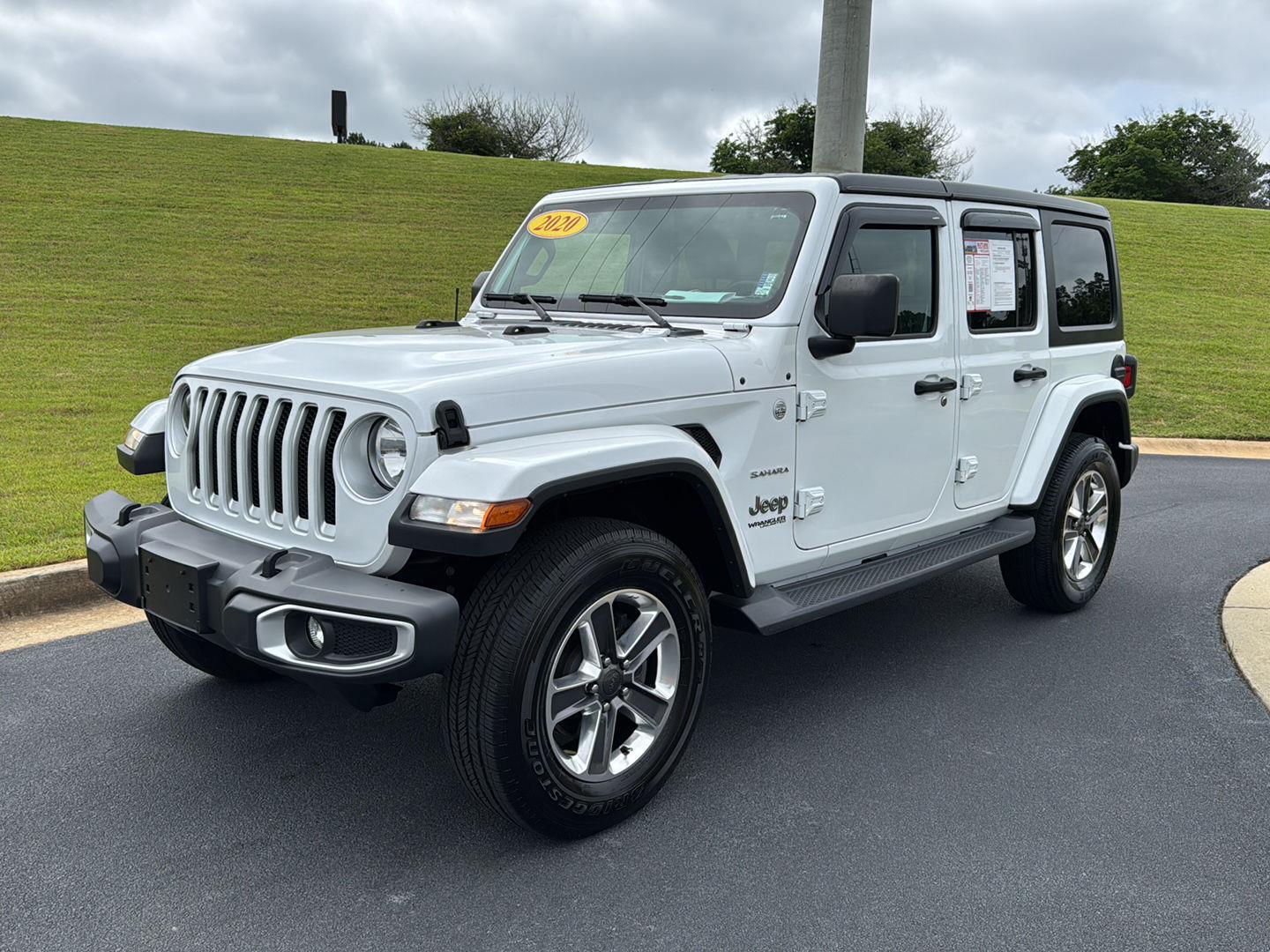 Used 2020 Jeep Wrangler Unlimited Sahara with VIN 1C4HJXEN6LW204610 for sale in Macon, GA
