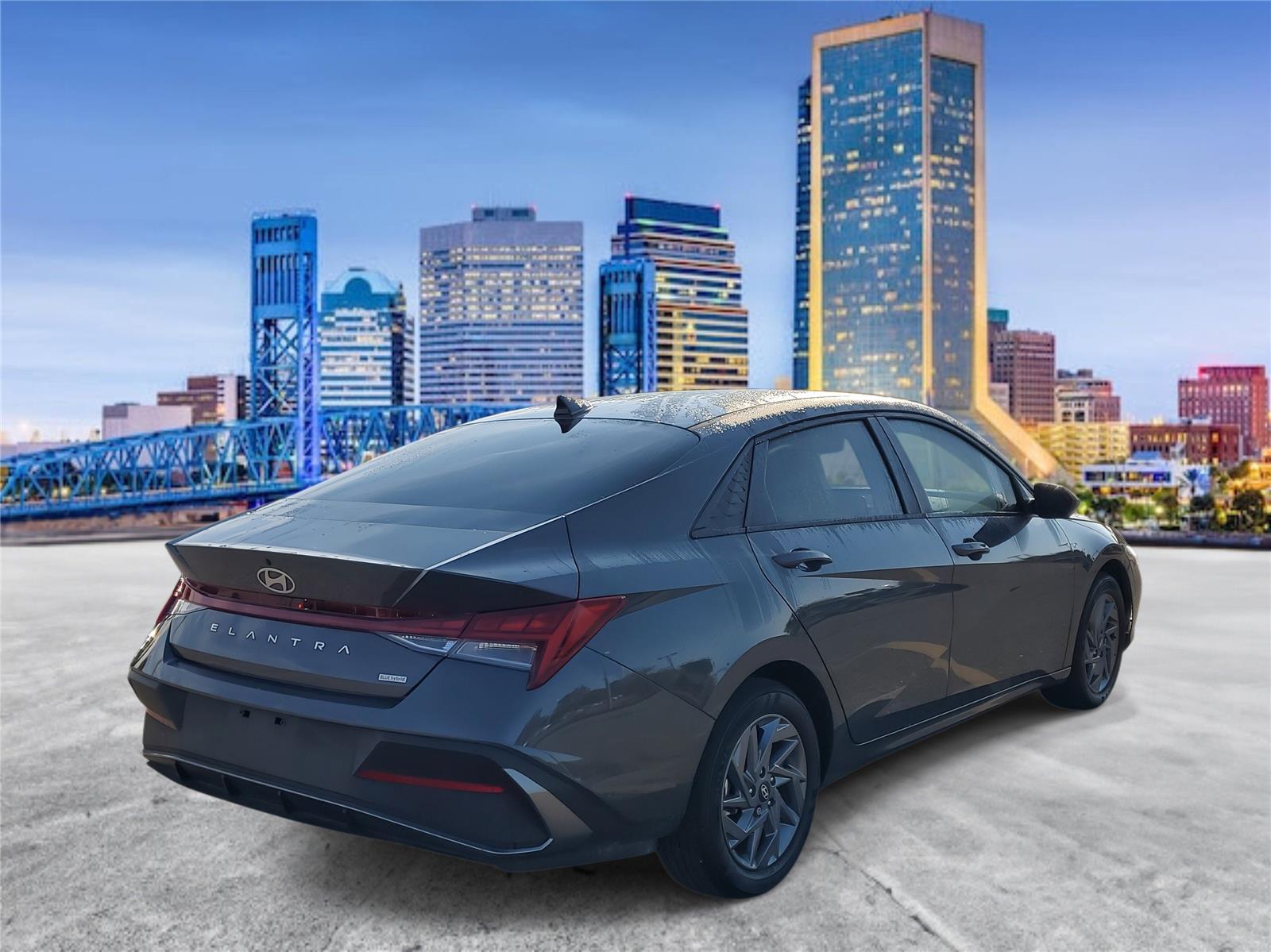 2024 Hyundai Elantra Hybrid Blue photo 3