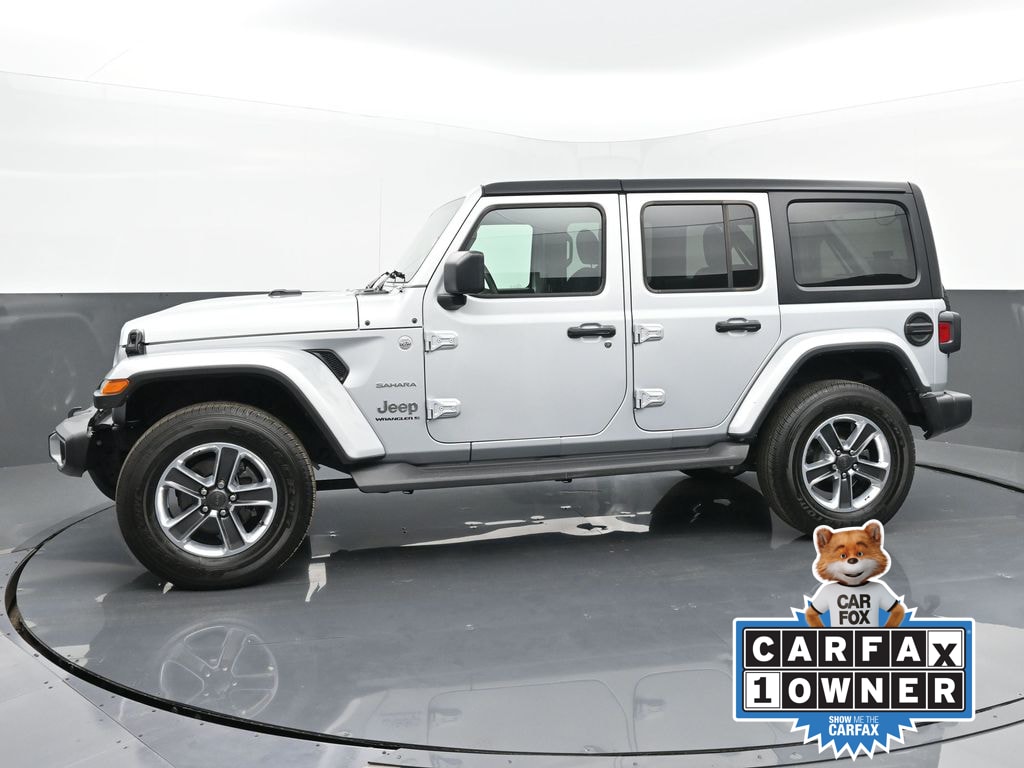 Used 2023 Jeep Wrangler 4-Door Sahara with VIN 1C4HJXEN2PW510676 for sale in Kokomo, IN