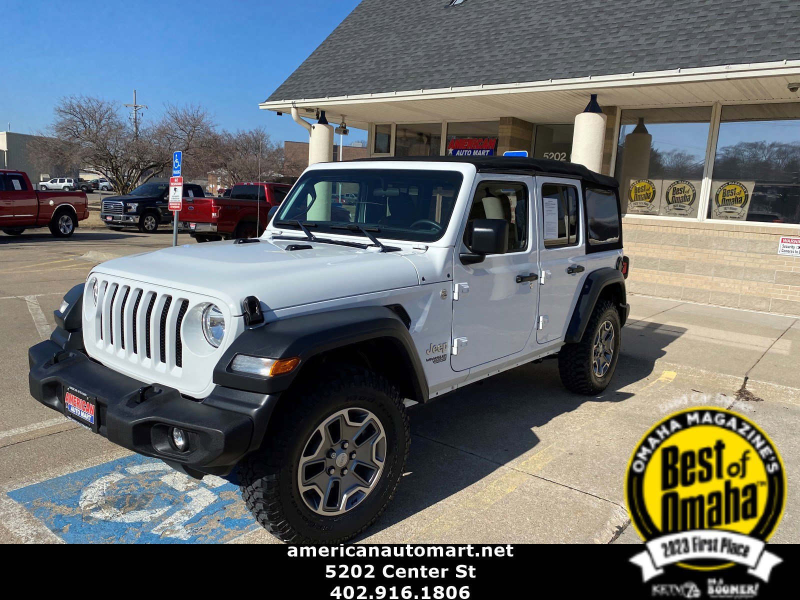 Used 2018 Jeep Wrangler For Sale at AMERICAN AUTO MART | VIN:  1C4HJXDG2JW153008