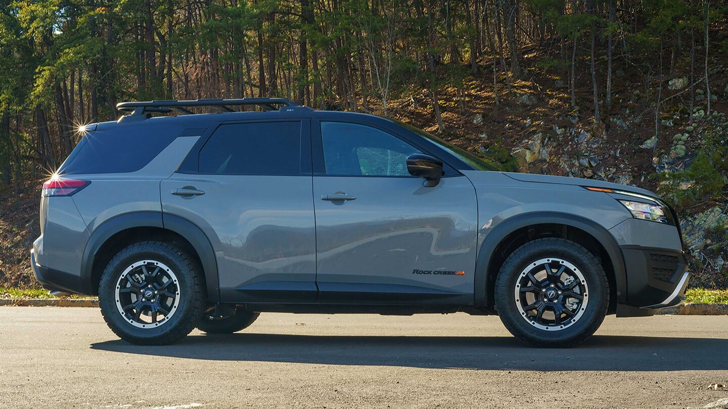  2025 Pathfinder Rock Creek Exterior side view.
