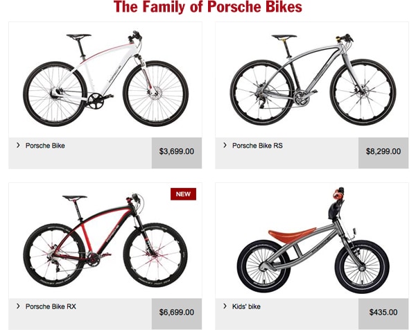 The Family of Porsche Bikes | 4 Bike Options for the Whole Family