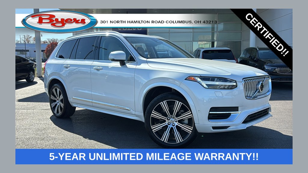 Certified 2023 Volvo XC90 Recharge Plug-In Hybrid T8 Plus Bright Theme 7 Passenger SUV