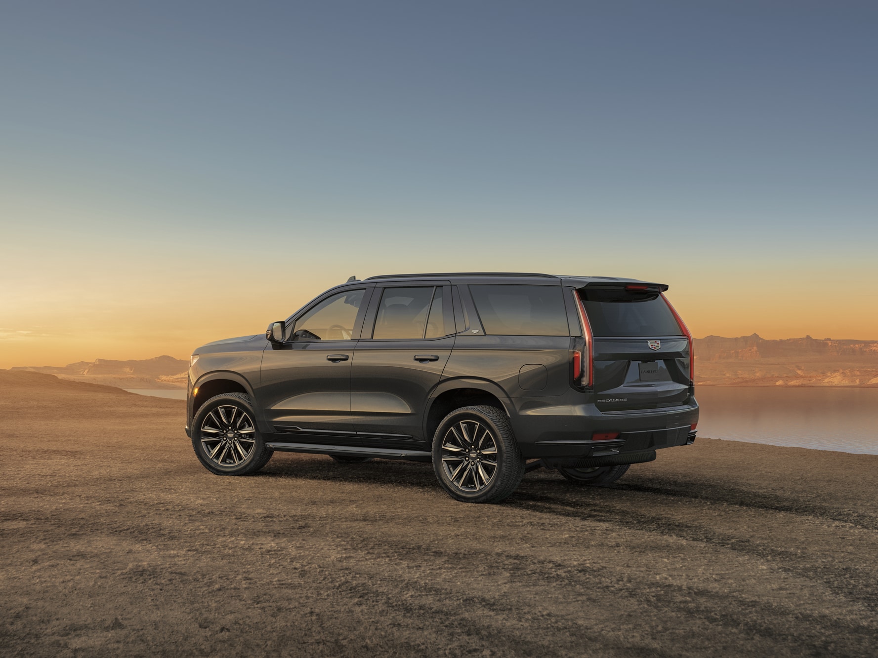 Close-Up of V-Series Badging On Side Panel of 2024 Escalade V