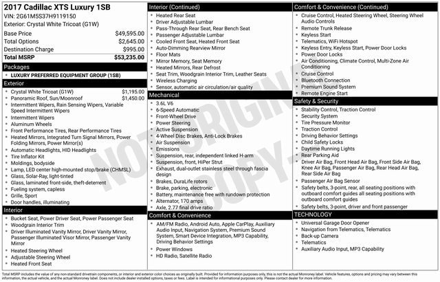 2017 Cadillac XTS Luxury