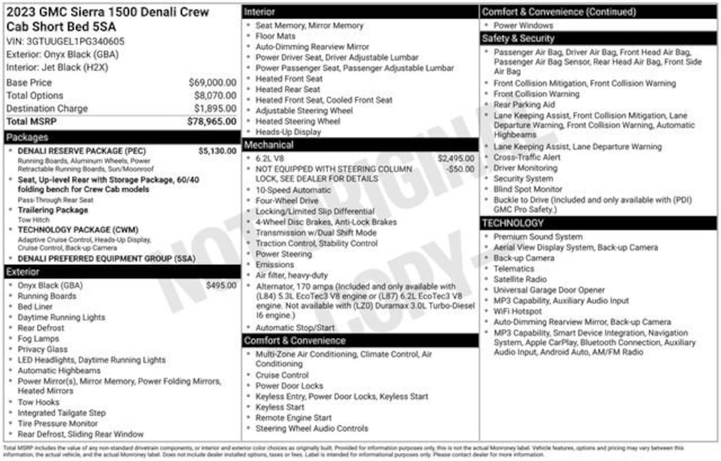 Used 2023 GMC Sierra 1500 Denali Truck