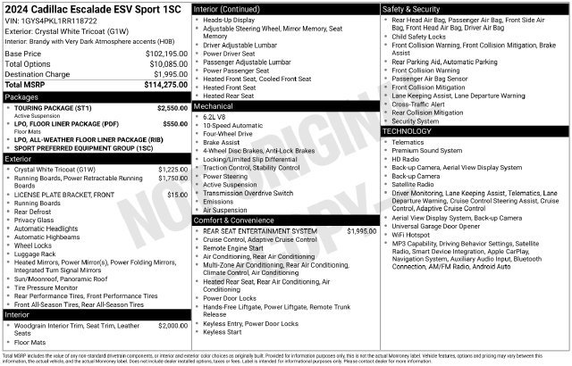 2024 Cadillac Escalade ESV
