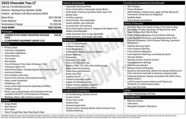 2025 Chevrolet Trax LT's photo