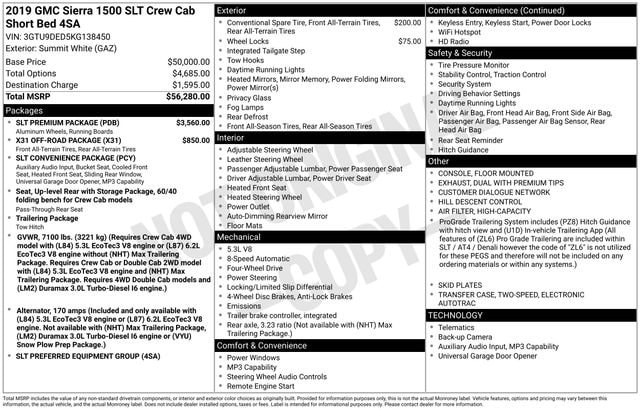 2019 GMC Sierra 4WD Crew Cab Short Box SLT's photo