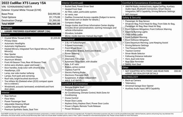 2022 Cadillac XT5 Luxury's photo