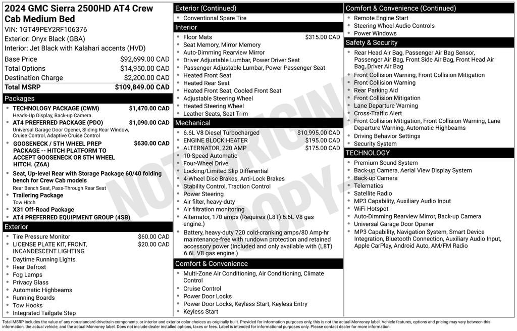 Used 2024 GMC Sierra 2500 HD AT4 Truck