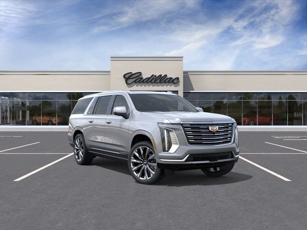 Argent Silver Metallic 2026 Cadillac Escalade ESV Platinum Luxury 4WD SUV / Crossover Four-Wheel Drive 