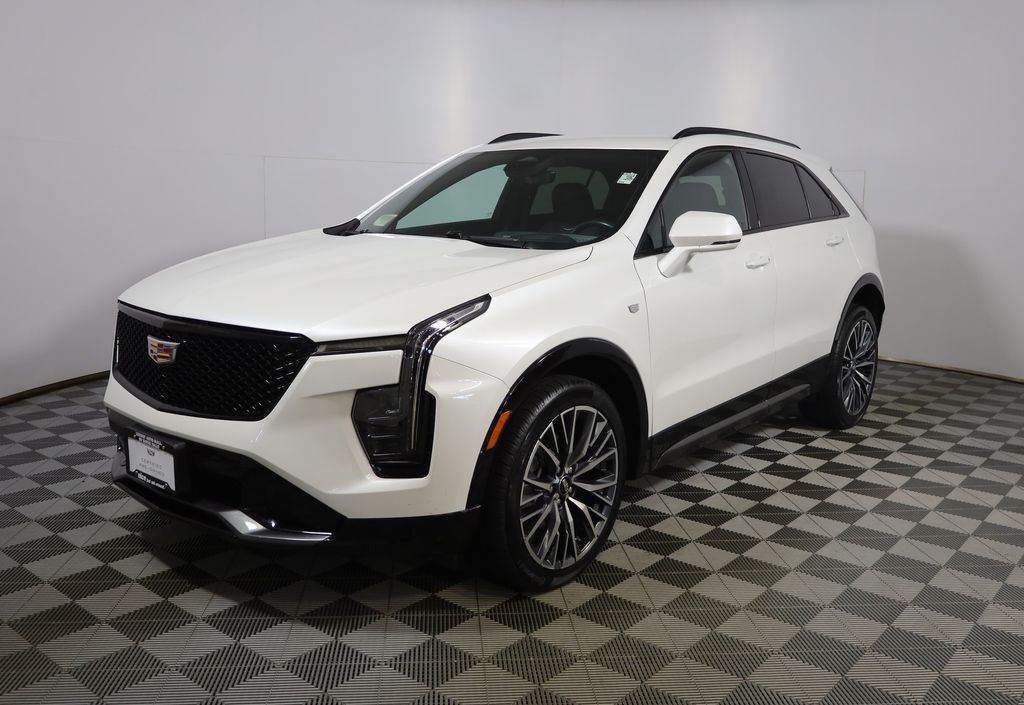 Crystal White Tricoat 2024 Cadillac XT4 SUV / Crossover Four-Wheel Drive 9-Speed Automatic