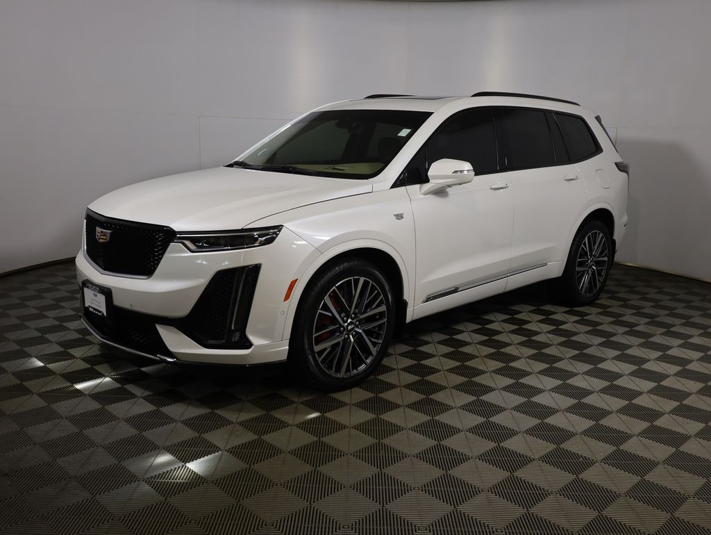 Crystal White Tricoat 2025 Cadillac XT6 Sport AWD SUV / Crossover Four-Wheel Drive 9-Speed Automatic