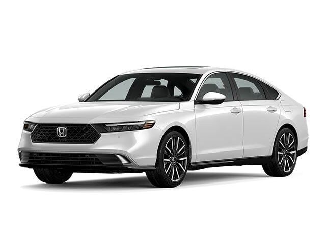 White 2023 Honda Accord Hybrid Sedan Front-Wheel Drive Continuously Variable Transmission