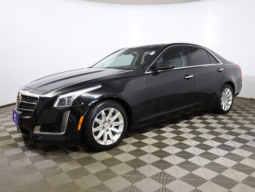 Black Diamond Tricoat 2014 Cadillac CTS 2.0T Luxury AWD Sedan All-Wheel Drive 6-Speed Automatic