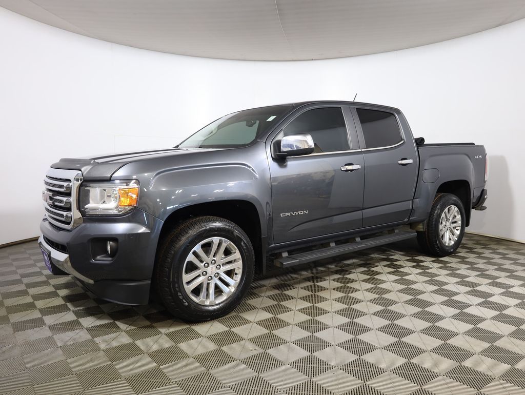 Cyber Gray Metallic 2016 GMC Canyon SLT Crew Cab 4WD Pickup Truck Four-Wheel Drive 6-Speed Automatic