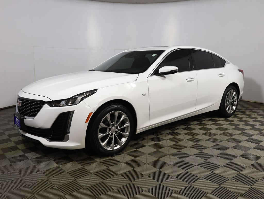 Summit White 2021 Cadillac CT5 Premium Luxury Sedan AWD Sedan All-Wheel Drive Automatic