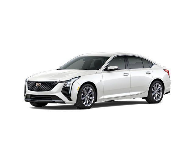 Crystal White Tricoat 2025 Cadillac CT5 Premium Luxury AWD Sedan All-Wheel Drive Automatic