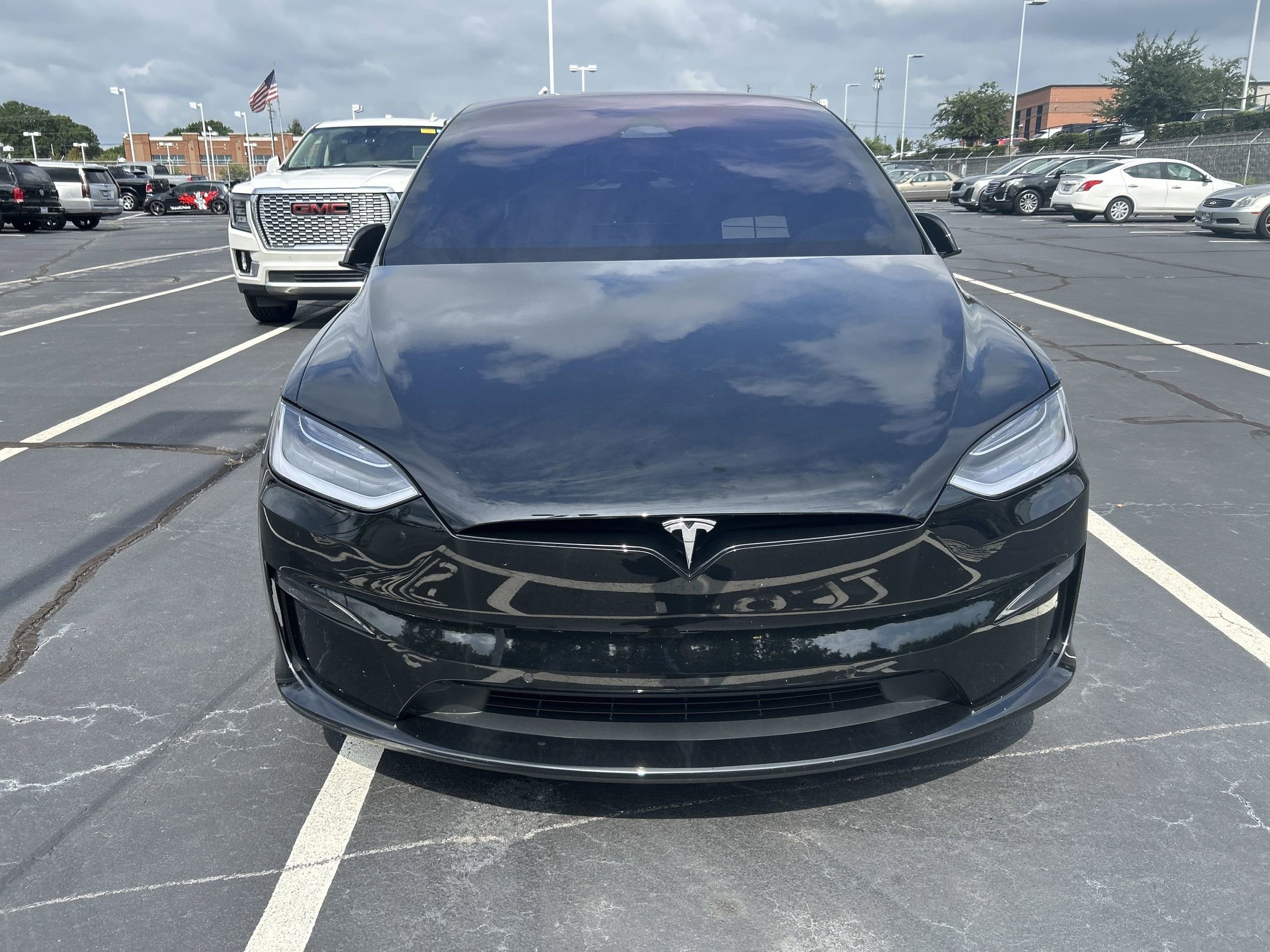 Used 2022 Tesla Model X Long Range with VIN 7SAXCAE53NF345843 for sale in Pineville, NC
