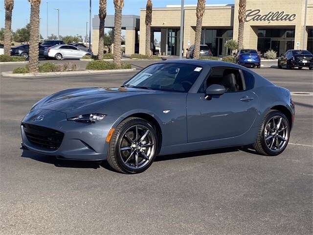 Used 2021 Mazda MX-5 Miata RF Grand Touring with VIN JM1NDAM72M0457955 for sale in Burlington, VT