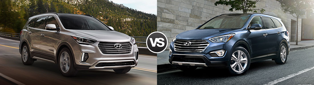 Compare The 2017 Hyundai Santa Fe Vs 2016 2017 Hyundai Santa Fe Vs 2016